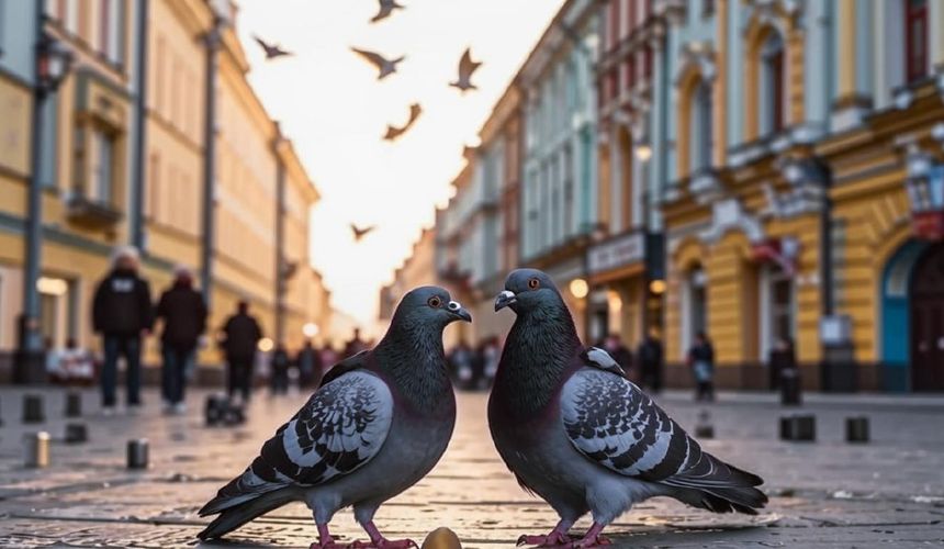 Уральские туристы отдали 80 тысяч рублей за фото с голубями в Петербурге