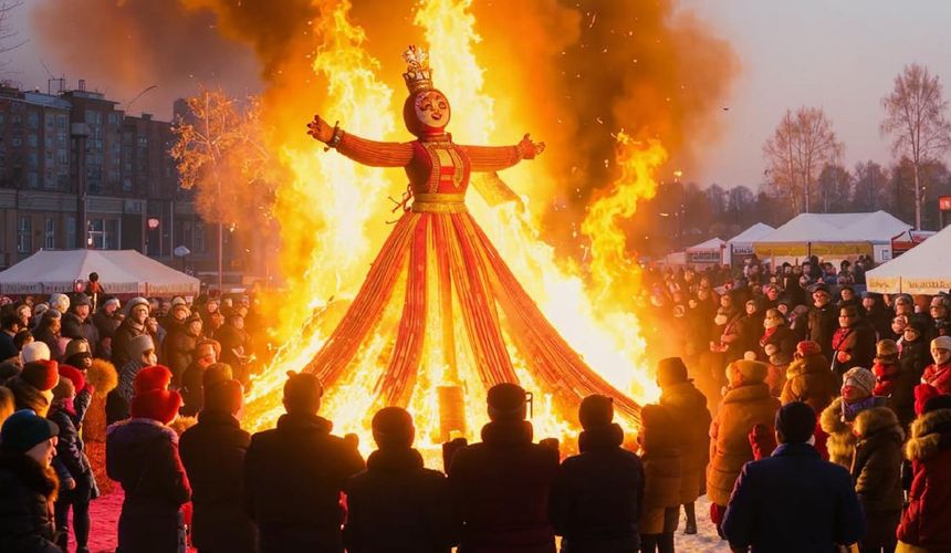 Блинный пирог весом в полтонны, сожжение мельниц-великанов и гусиные бои